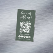 Maak verbinding met de sociale media QR-code van o Magnetisch Visitekaartje (Voorbeeld)