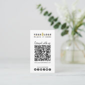 Maak verbinding met de sociale media van de Amerik Visitekaartje (Staand voorkant)