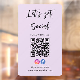 Maak verbinding met het Amerikaanse Instagram Face Raamsticker