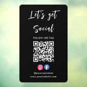 Maak verbinding met het Amerikaanse Instagram Face Raamsticker (Vel 3)