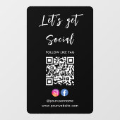 Maak verbinding met het Amerikaanse Instagram Face Raamsticker (Vel)