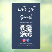 Maak verbinding met het Amerikaanse Instagram Face Raamsticker (Vel 3)