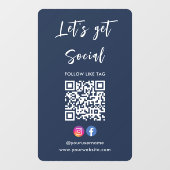 Maak verbinding met het Amerikaanse Instagram Face Raamsticker (Vel)