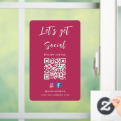 Maak verbinding met het Amerikaanse Instagram Face Raamsticker (Huis)