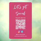 Maak verbinding met het Amerikaanse Instagram Face Raamsticker (Vel 3)