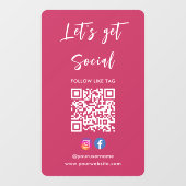 Maak verbinding met het Amerikaanse Instagram Face Raamsticker (Vel)