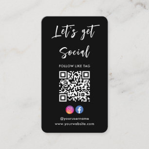 Maak verbinding met het Amerikaanse Instagram Face Visitekaartje