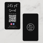 Maak verbinding met het Amerikaanse Instagram Face Visitekaartje (Voorkant / Achterkant)