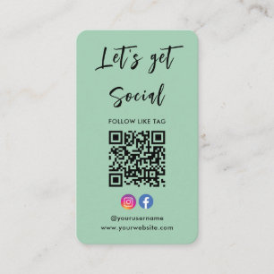 Maak verbinding met het Amerikaanse Instagram Face Visitekaartje
