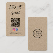 Maak verbinding met het Amerikaanse Instagram Face Visitekaartje (Voorkant / Achterkant)