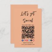 Maak verbinding met het professionele Sinaasappel  Kaart (Voorkant / Achterkant)