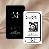 Maak verbinding met ons minimalistische sociale me visitekaartje