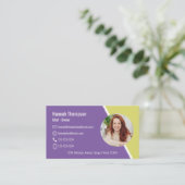 Maak verbinding met ons | Moderne QR-code voor fot Visitekaartje (Staand voorkant)