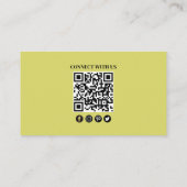 Maak verbinding met ons | Moderne QR-code voor fot Visitekaartje (Achterkant)
