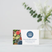 Maak verbinding met ons | QR-code Eenvoudige Logo Visitekaartje (Staand voorkant)