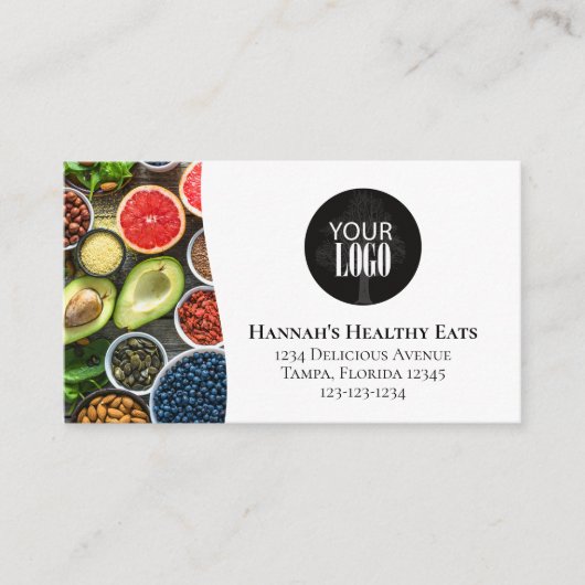 Maak verbinding met ons | QR-code Eenvoudige Logo  Visitekaartje (Voorkant)