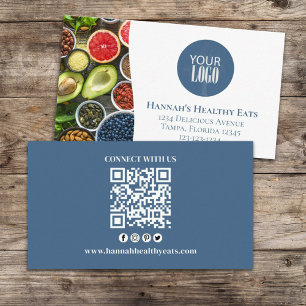 Maak verbinding met ons QR-code Eenvoudige Logo Visitekaartje