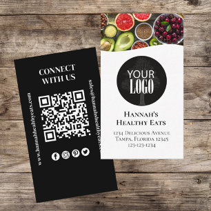 Maak verbinding met ons QR-code Eenvoudige Logo Visitekaartje