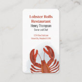 Maak verbinding met ons | QR Code Lobster Coastal  Visitekaartje (Voorkant)