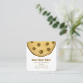 Maak verbinding met ons | QR Code Simple Bakery Co Vierkante Visitekaartje (Staand voorkant)