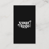 Maak verbinding met ons Social Media QR Code Black Visitekaartje (Achterkant)