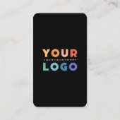 Maak verbinding met ons Social Media QR Code Black Visitekaartje (Achterkant)