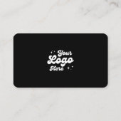 Maak verbinding met ons Social Media QR Code Black Visitekaartje (Achterkant)