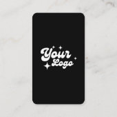 Maak verbinding met ons Social Media QR Code Black Visitekaartje (Achterkant)