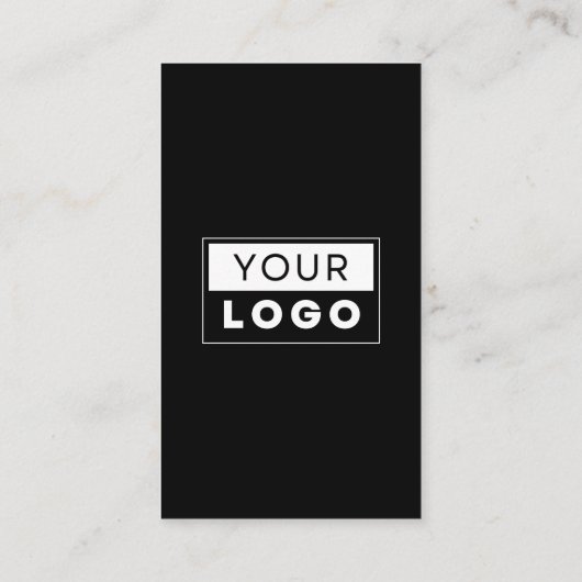 Maak verbinding met ons Social Media QR Code Black Visitekaartje (Achterkant)