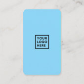 Maak verbinding met ons Social Media QR Code Blue Visitekaartje (Achterkant)