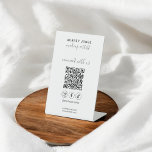 Maak verbinding met ons Social Media Qr Code Reclamebord Met Voetstuk<br><div class="desc">Maak verbinding met ons bord.</div>
