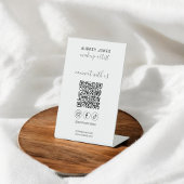 Maak verbinding met ons Social Media Qr Code Reclamebord Met Voetstuk