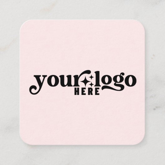 Maak verbinding met ons Social Media QR Code roze Vierkante Visitekaartje (Achterkant)