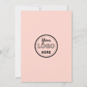 Maak verbinding met ons sociale media modern Blush Kaart (Achterkant)