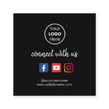 Maak verbinding met ons | Sociale media QR-code zw