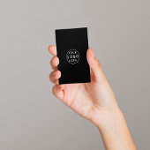 Maak verbinding met ons | Sociale media QR-code zw Visitekaartje