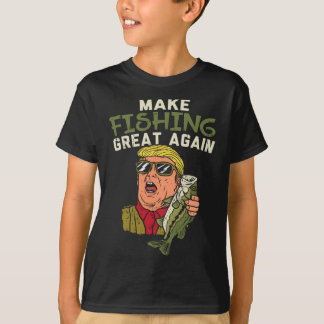 Maak Vissen Groot Again Trump Grappige Visser Ang T-shirt