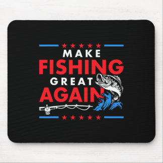 Maak vissen weer geweldig Funny Fisherman Fisher  Muismat