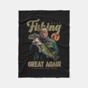 Maak vissen weer geweldig grappig B vissen Donald Fleece Deken
