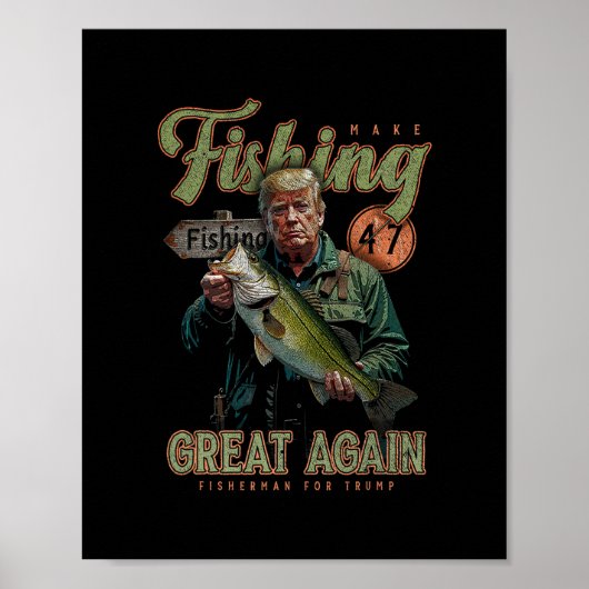 Maak vissen weer geweldig grappig B vissen Donald  Poster (Voorkant)