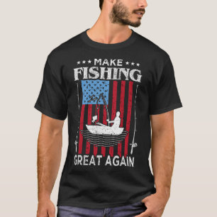 Maak vissen weer geweldig Trump Grappige visser An T-shirt