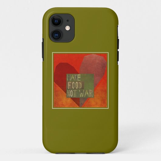 Maak voedsel geen oorlog Case-Mate iPhone case (Achterkant)