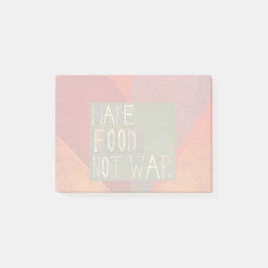 Maak voedsel geen oorlog post-it® notes (Voorkant)