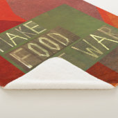 Maak voedsel geen oorlog sherpa deken (3/4)