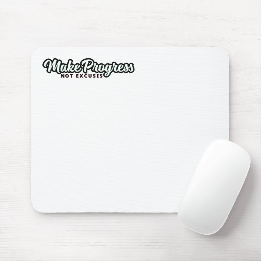 Maak vooruitgang niet Uitzonderingen Muismat (Met muis)