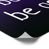 "Maak vrede, wees aardig, wees arm" op Paars Poste Poster (Hoek)