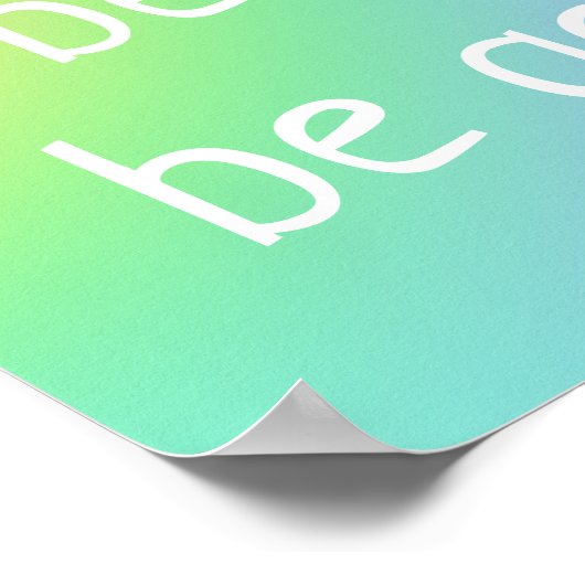 "Maak vrede, wees vriendelijk, wees vriendelijk" r Poster (Hoek)