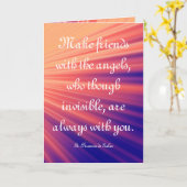 Maak vrienden met de Angels St Francis Quote Kaart (Gele Bloem)