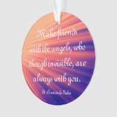 Maak vrienden met de Angels St Francis Quote Ornament (voorkant)