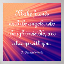 Maak vrienden met de Angels St Francis Quote